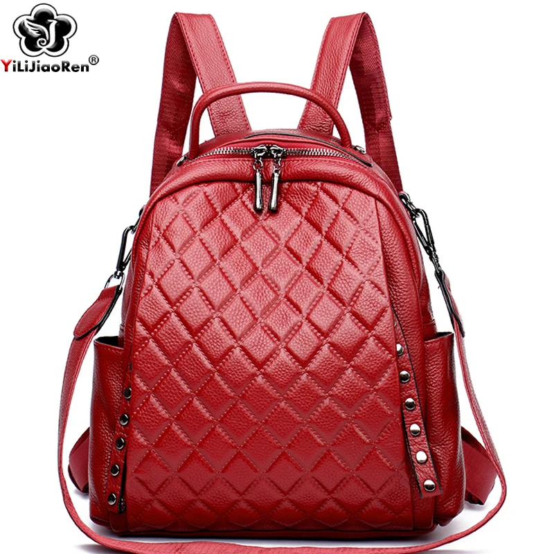 Luxury Bags Leather - Рюкзак из натуральной кожи, женская сумка
