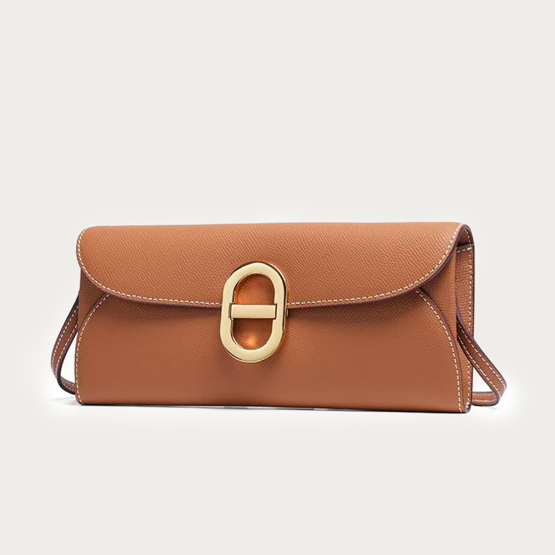 Luxury Bags Leather - Кошелек WOC из натуральной кожи с